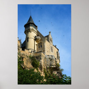 Pôster castelo Montfort, Dordogne, França