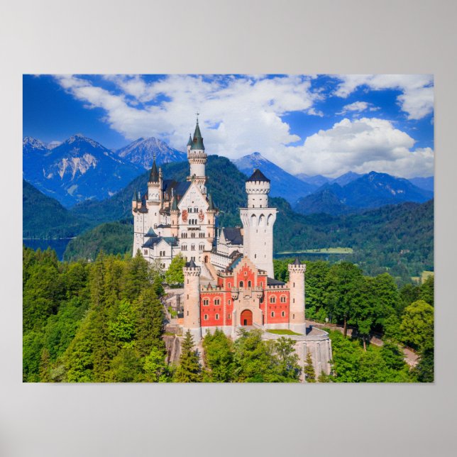 Poster Castelo Neuschwanstein Alemanha (Frente)