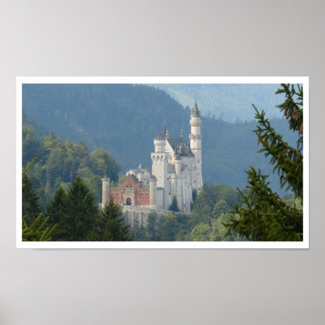 Pôster Castelo Neuschwanstein, Castelo Fairy, Alemanha (Frente)