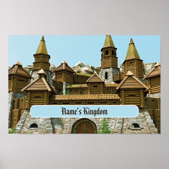 Poster Castelo Personalizado para Crianças (Frente)