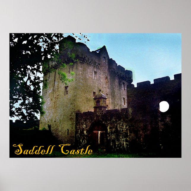 Poster castelo saddell (Frente)