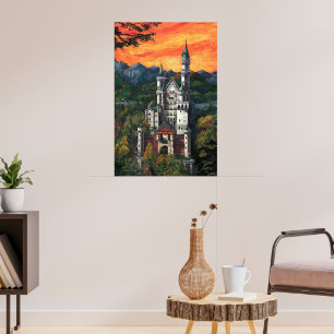 Pôster Castelo Schloss Neuschwanstein