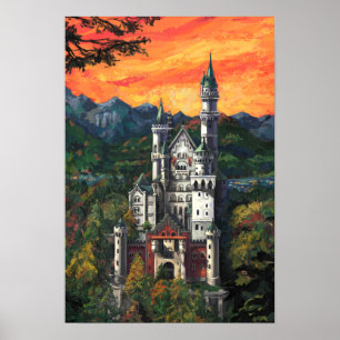 Pôster Castelo Schloss Neuschwanstein