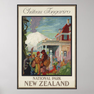 Poster Castelo Tongariro Nova Zelândia