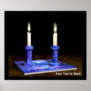 Poster Castiçal de Shabbat