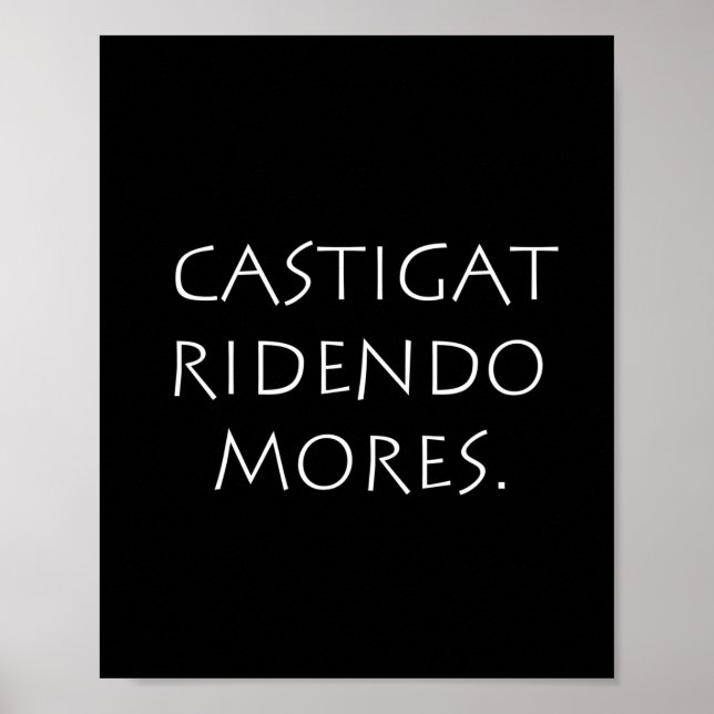Poster Castigat ridendo mores (Frente)