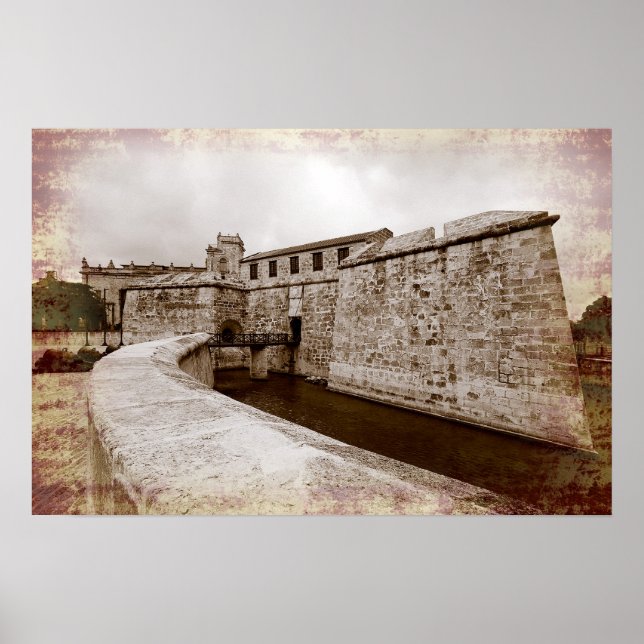 Pôster Castillo de la Real Fuerza, Havana, Cuba (Frente)