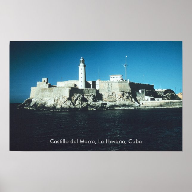 Poster Castillo del Morro, La Havana Cuba (Frente)