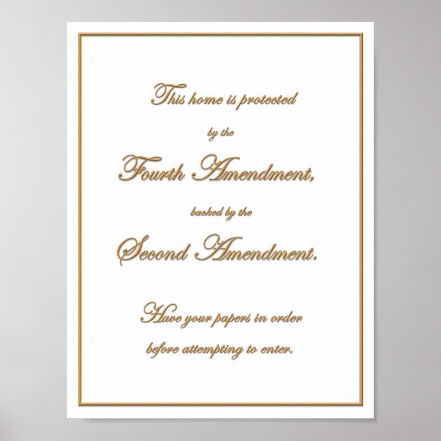 Poster Castle Doctrine Notice (Frente)