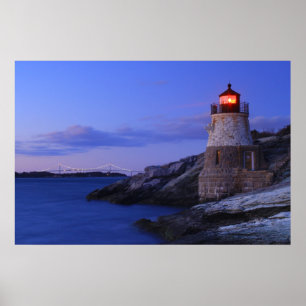 Pôster Castle Hill Lighthouse e Newport Bridge