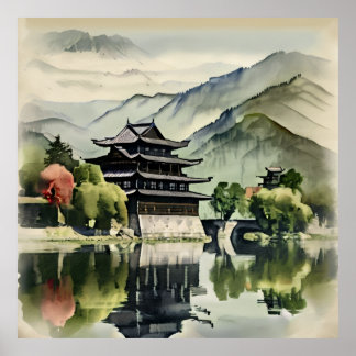 Poster Castle In The Mountains