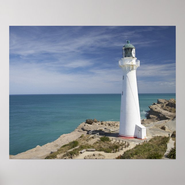 Poster Castle Point Lighthouse, Castlepoint, Wairarapa, (Frente)