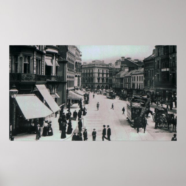 Pôster Castle Square, Belfast, c.1902 (Frente)