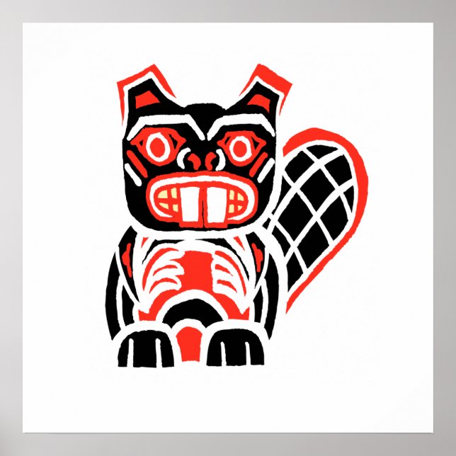 Poster castor negro (Frente)