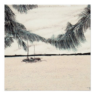 Pôster Casuarina Trees, Long Island Bahamas