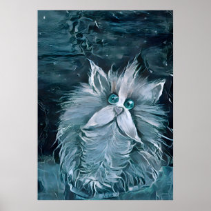 Poster Cat 1 - Olhando para você
