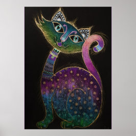 Poster Cat 7 - Sorte n.o 7