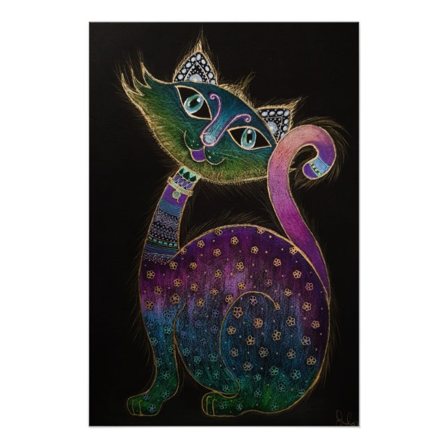 Pôster Cat 7 - Sortudo n.º 7 Poster (Frente)