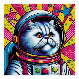 PÔSTER CAT-ASTRONAUT 2 PERSO