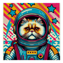 PÔSTER CAT-ASTRONAUT PERSA 4