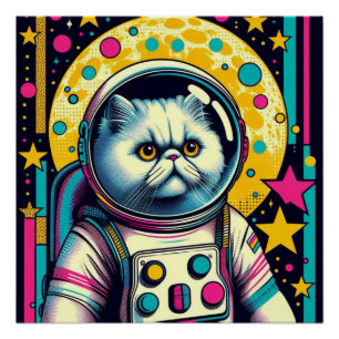 PÔSTER CAT-ASTRONAUT PERSA 5