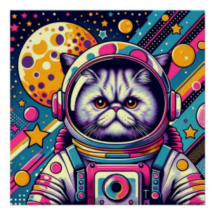 PÔSTER CAT-ASTRONAUT PERSA 8