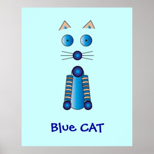 Pôster CAT azul