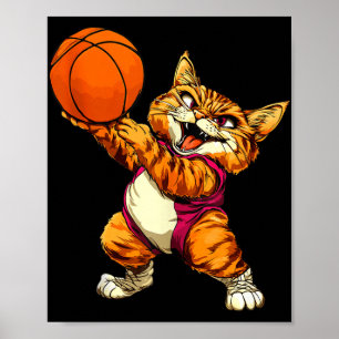 Poster Cat Basball_basketballer Cat Tank Topo