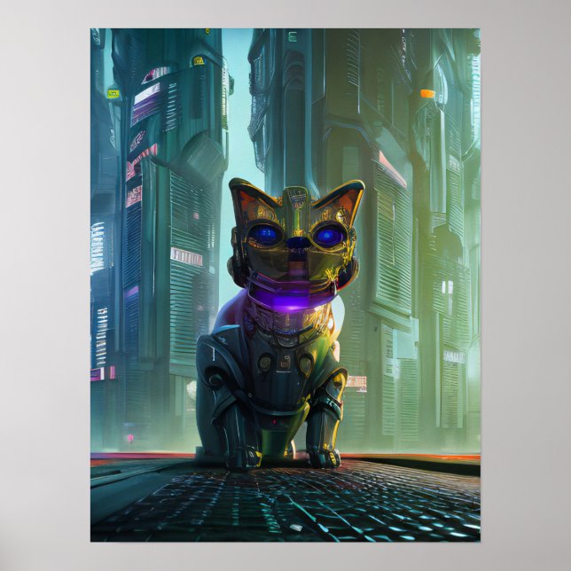 Poster Cat Bot 4000 (Frente)