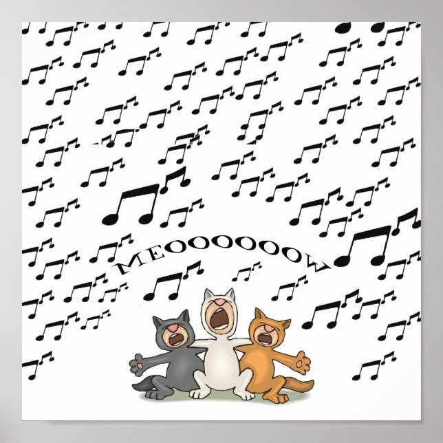 Poster Cat Choir (Frente)