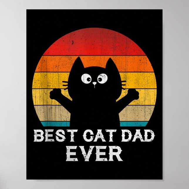 Poster Cat Dad Ever - Funny Cats Tank Top  (Frente)