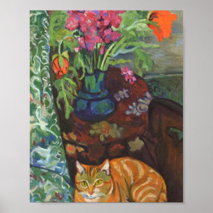 Poster Cat E Buquê Suzanne Valadon