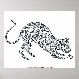 Pôster CAT feito de MICE por NICHOLAS MINI...