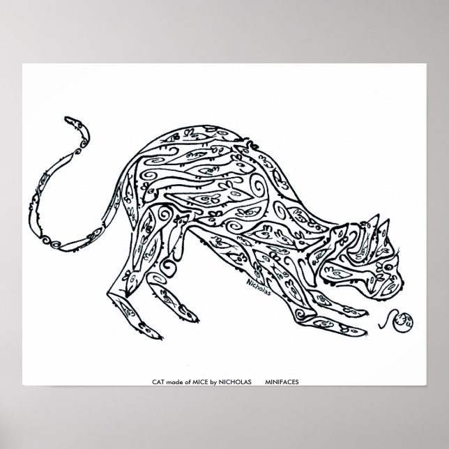 Pôster CAT feito de MICE por NICHOLAS MINI... (Frente)
