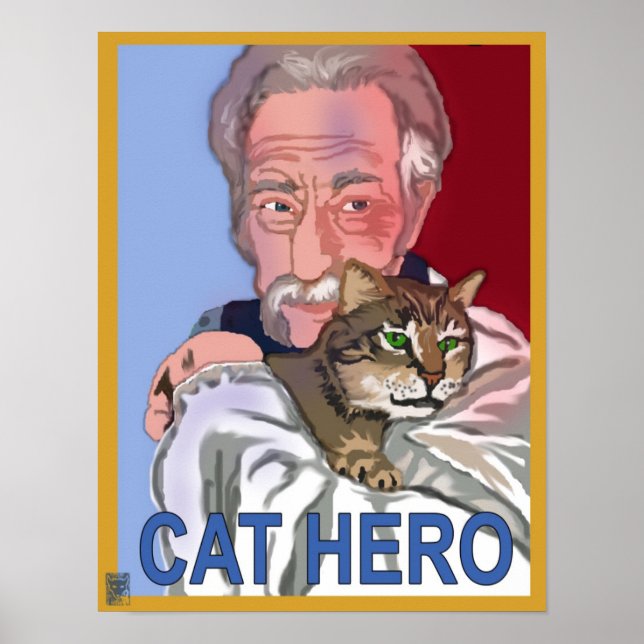 poster 'Cat Hero' (Frente)