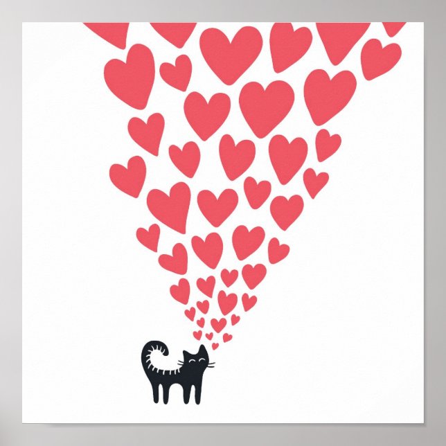 Pôster Cat in Love (Frente)