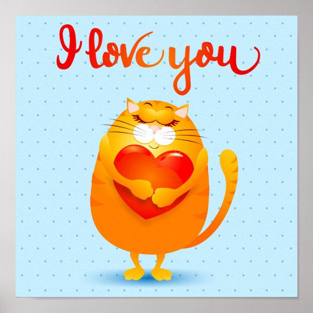 Poster Cat in Love (Frente)