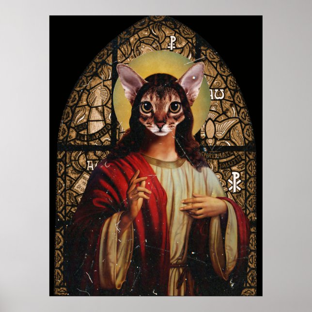 Poster Cat Jesus (Frente)
