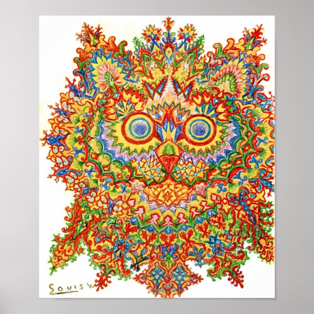 Poster Cat, Louis Wain (Frente)