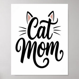 Poster Cat Mãe Sussurros e Orelhas