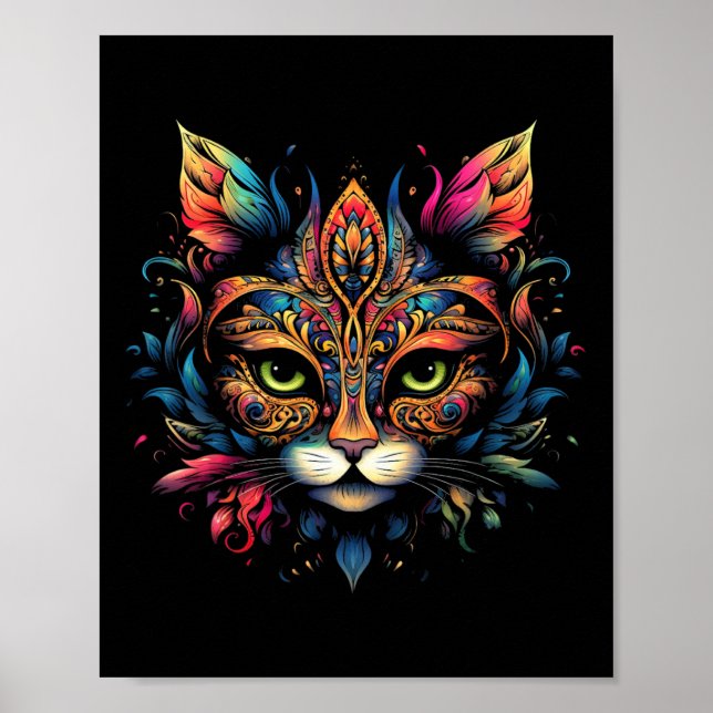 Poster Cat Mardi Gras 1 (Frente)