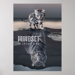 Poster Cat Mindset É Tudo
