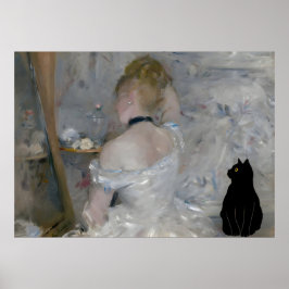 Poster Cat Morisot Mulher em sua Pop de Toilette