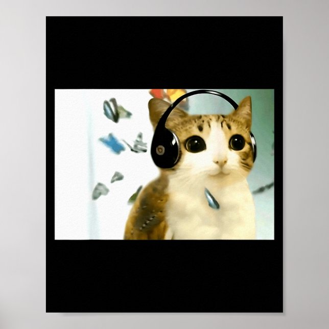 Poster Cat Owl Funny Cursed Internet Trendy Meme Funny Me (Frente)