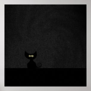 PÔSTER CAT PRETO