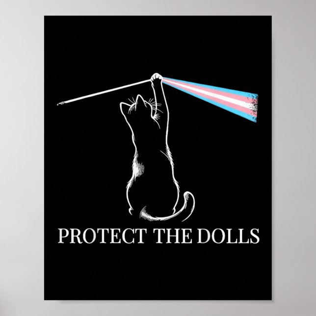 Poster Cat Rock Music Trans Pride Protege Os Dolls (Frente)