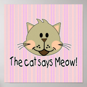 Pôster Cat Says Meow