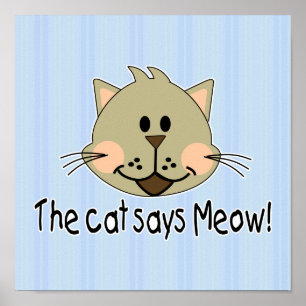 Pôster Cat Says Meow