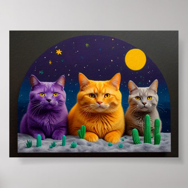 Poster Cat Wall Art for Cat Lovers (Frente)