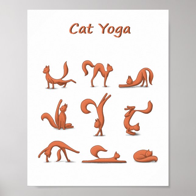 Poster Cat Yoga (Frente)